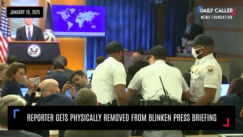 Another Reporter GETS Physically Removed From Blinken Press Briefing