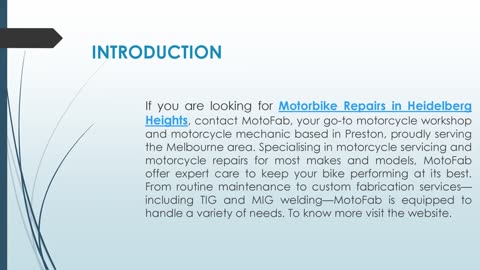 If you are looking for Motorbike Repairs in Heidelberg Heights