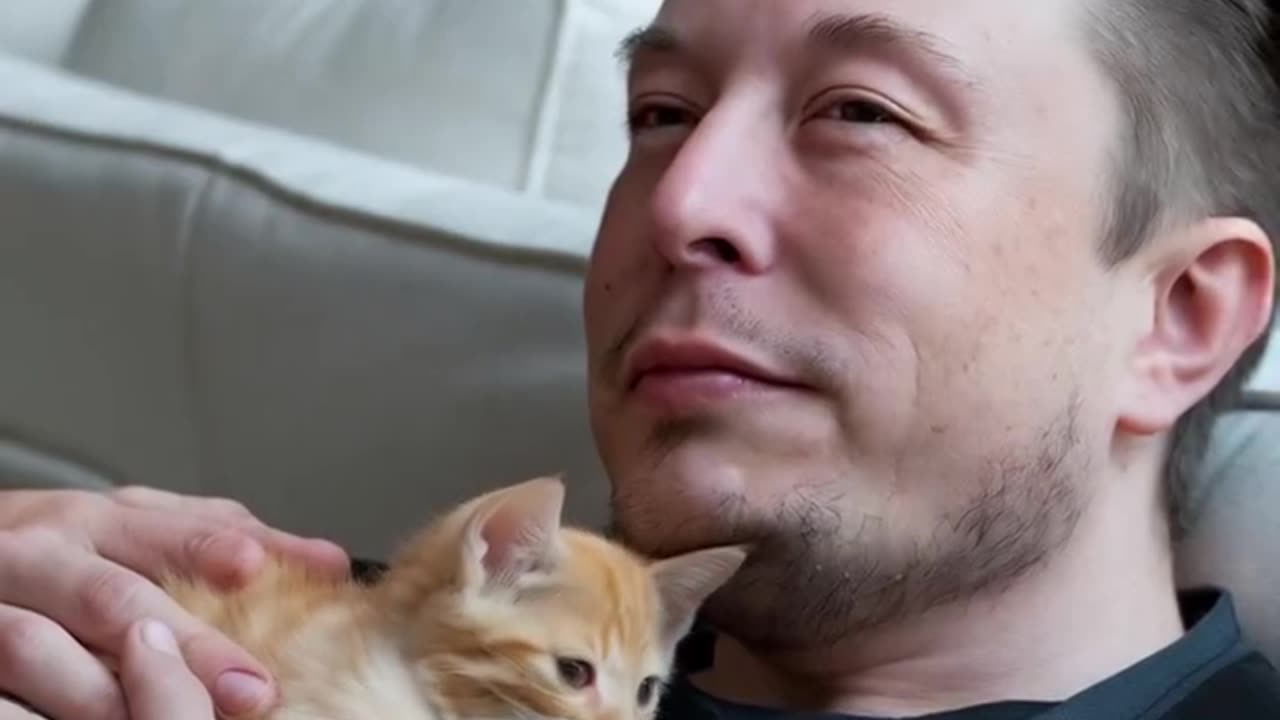 Elon Musk Caring for a Cat – A Heartwarming Moment!