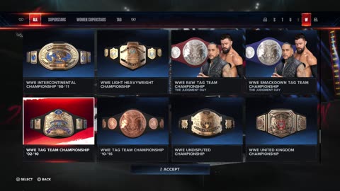 WWE 2K24 - Roman Reigns Vs The Rock Vs Cody Rhodes For The Universal Title (PS5)