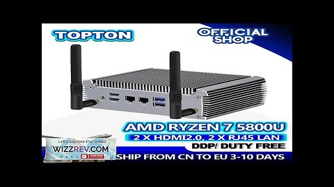 Mini PC AMD Ryzen 7 7730U Up To 4.2GHz Fanless Industrial Computer Review