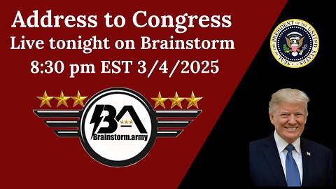 3/4/2025 Address of Congress Live Watch Party 8:30 pm EST