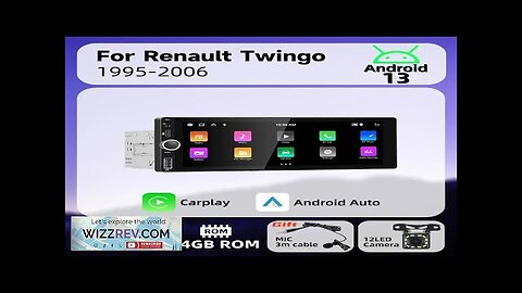 1 Din Wireless Carplay Android Auto Radio Android Car Multimedia for Renault Review