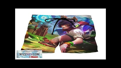 League of Legends Ahri Female Fighter Lively Color Art Style Shorts Review