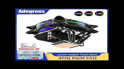 4 Heatpipes CPU Cooler 120MM PWM 4PIN ARGB CPU Fan for LGA Review