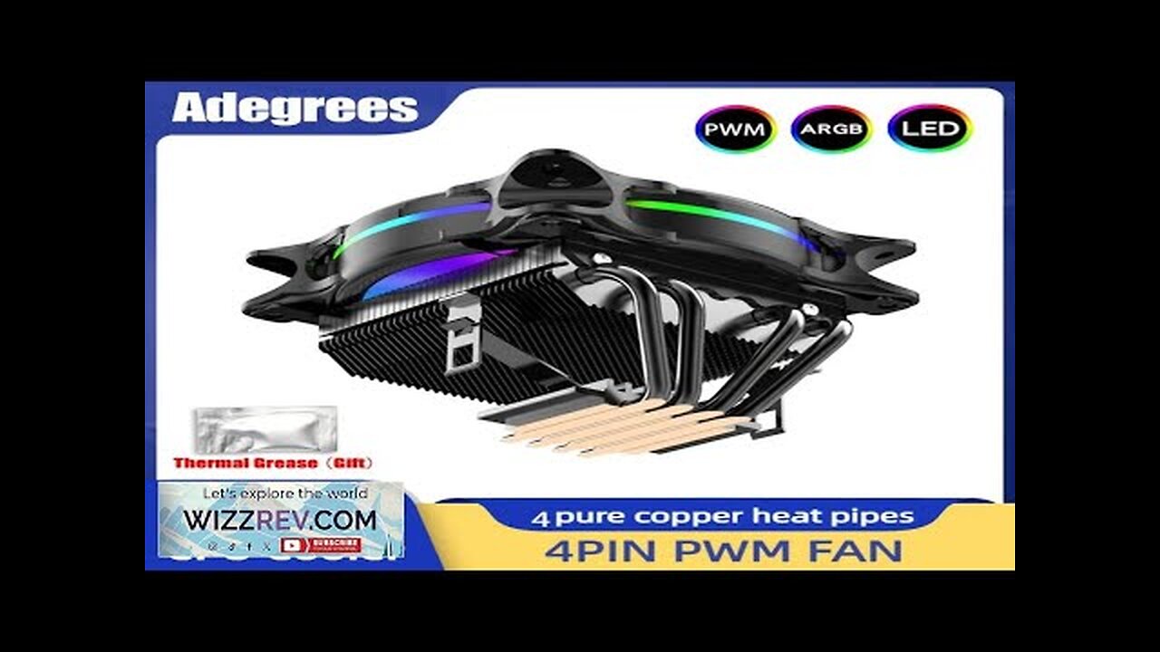 4 Heatpipes CPU Cooler 120MM PWM 4PIN ARGB CPU Fan for LGA Review