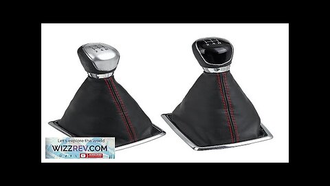 5 Speed MT Gear Stick Shift Knob with Leather Dust Boot Cover Review