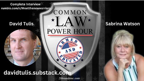 Common Law Power Hour with David Tulis making nincompoops of police.