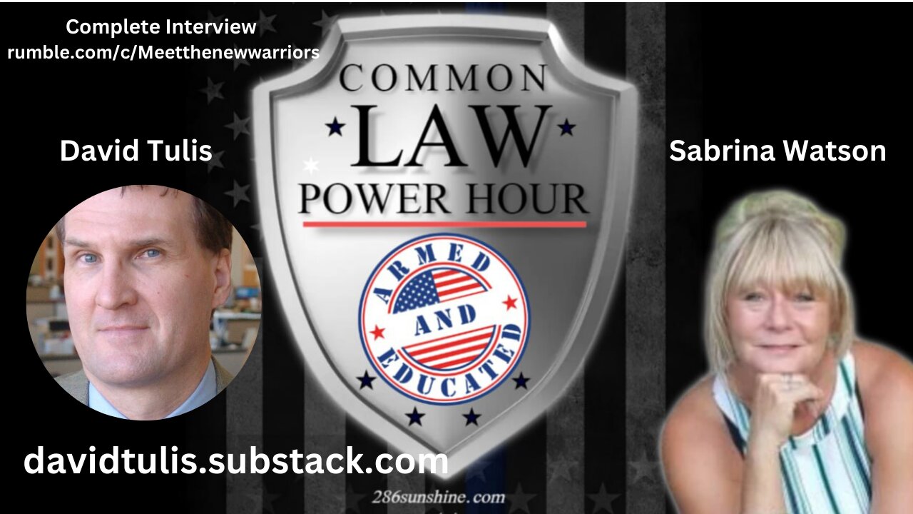 Common Law Power Hour with David Tulis making nincompoops of police.