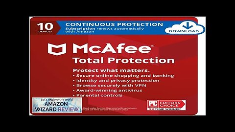 McAfee Total Protection 2024 Ready 10 Device Cybersecurity Software Includes Review