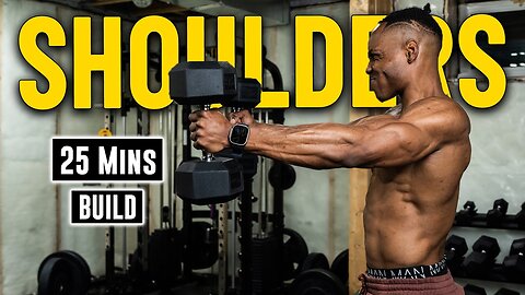 "25 Minutes Dumbbell 3D Delts/Shoulders Workout | Build Muscle #9 ✅