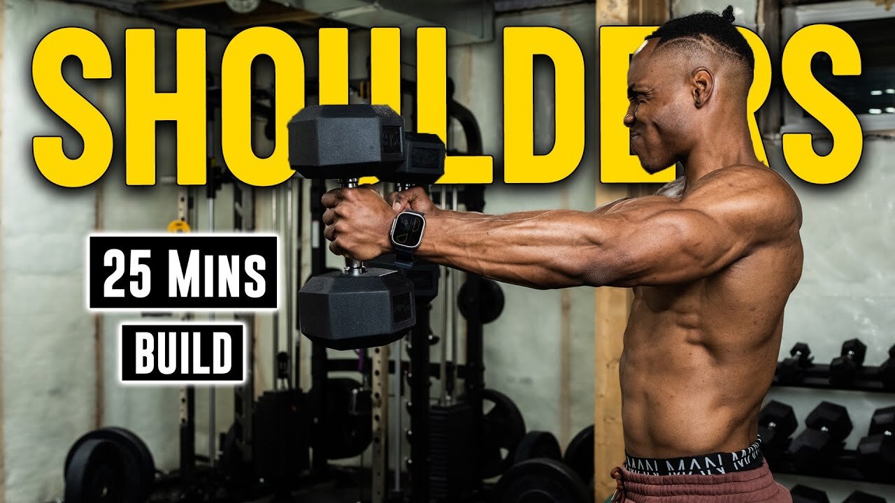 "25 Minutes Dumbbell 3D Delts/Shoulders Workout | Build Muscle #9 ✅