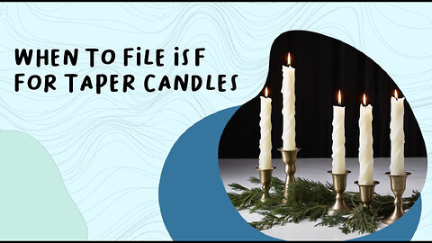 Illuminate Your Imports: Mastering ISF for Taper Candles!