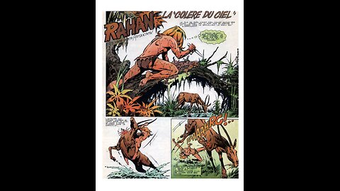 Rahan. Episode 141. By Roger Lecureux. The wrath of heaven. A Puke(TM) Comic.