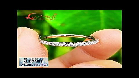 solid 2mm Moissanite Full Eternity Ring Band 925 Sterling Silver white Round Review