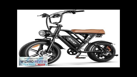 V9-G60 Peak 1500W Ebike 48V 20Ah(960WH) Removable Battery 72Miles &32MPH20" Fat Tire Review