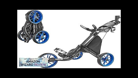 Caddytek CaddyLite EZ V8 3 Wheel Golf Push Cart Golf Trolley Review