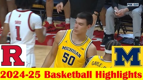 Michigan vs Rutgers Basketball Game Highlights 2 1 2025