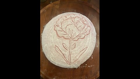Meaningful Birthday Bake: Pink Sourdough with January Birth Flower (Carnation)