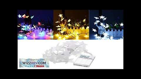 Battery Powered 3.3M 30LEDs Frosted Five Stars Fairy String Light Christmas Wedding Review