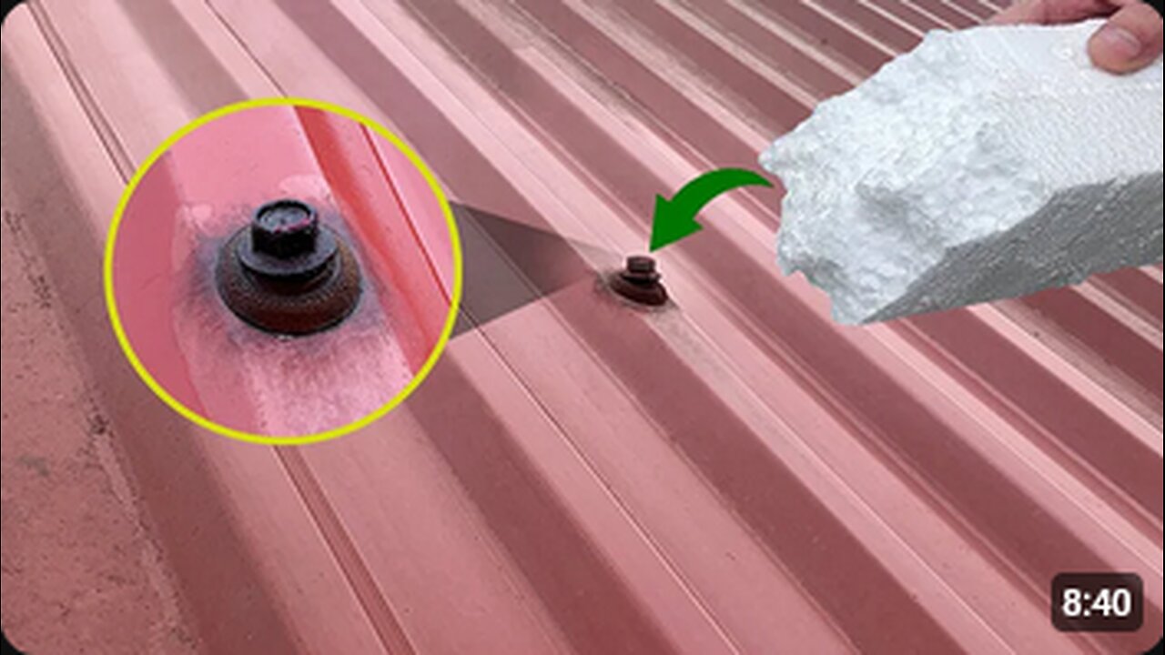 Secret Uses Of Foam That Billions Of People Don't Know! Permanent Waterproofing For Your Roof.mp4