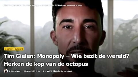 Tim Gielen - Monopoly – Wie bezit de wereld - Herken de kop van de octopus.