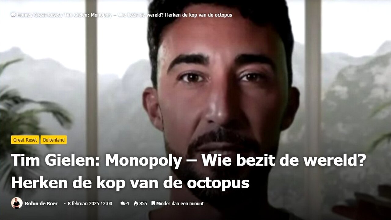 Tim Gielen - Monopoly – Wie bezit de wereld - Herken de kop van de octopus.