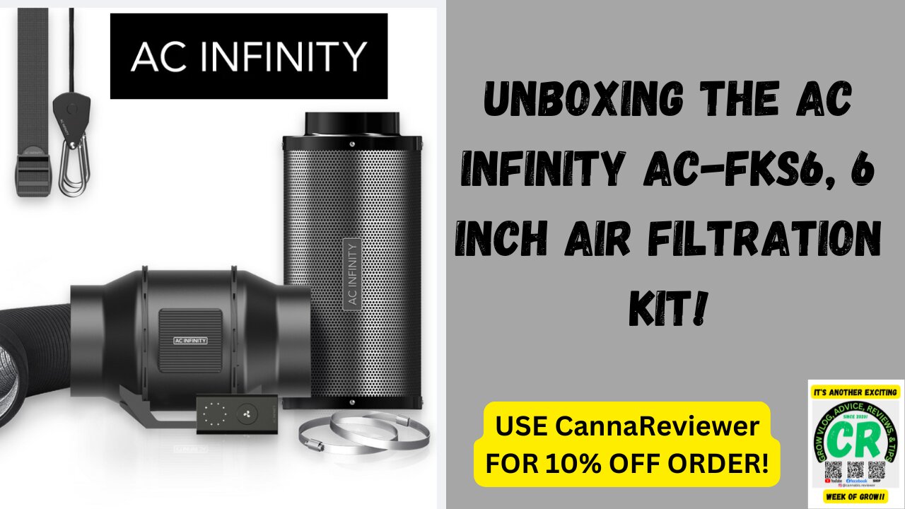 Unboxing The AC Infinity 6 inch Air Filtration Kit AC FKS6!