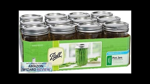 Ball Wide Mouth Pint 16-Ounce Glass Mason Jar with Lids and Bands Review