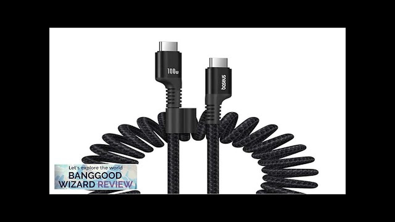 Baseus 1M USB-C to USB-C Cable 100W High Power Delivery Car Fast Review