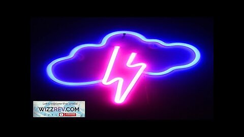 Thunderstorm Shape LED Neon Light Battery Box USB Dual Powered Lightnings Shape Review