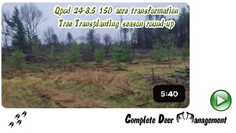 Qpod 24- 8.5 150 Acre Update Complete Deer Managment #deerwizard Kasey Thren