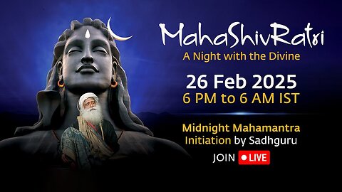 MahaShivRatri 2025 – Livestream with Sadhguru | Today ShivRatri | 4K Live | Full HD