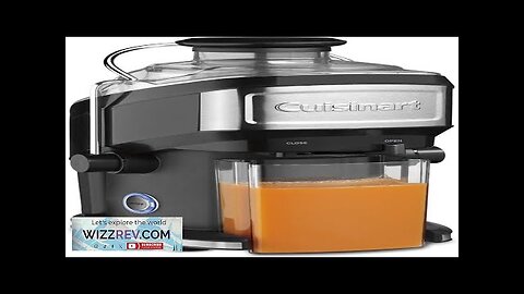 Cuisinart CJE-500 Compact Juice Extractor Black 11.5 x 11.8 x 14.2 Inch Review