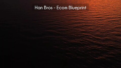 (courseslibrary.com)Han Bros - Ecom Blueprint Course download