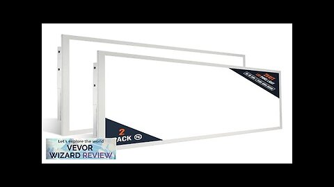 VEVOR 2 Pack 2x4FT LED Flat Panel Light 6000LM 50W Surface Mount Review