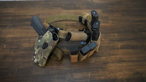 Blue Alpha Belt 2-Gun Set Up