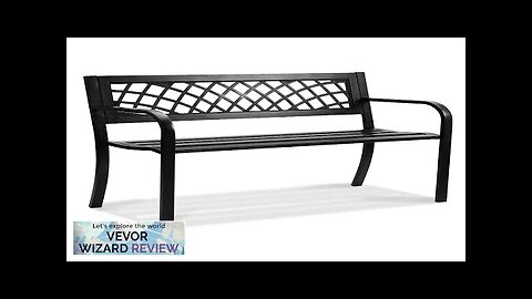 VEVOR Outdoor Bench46 inches Metal Garden Bench for Outdoors 480 lbs Load Review