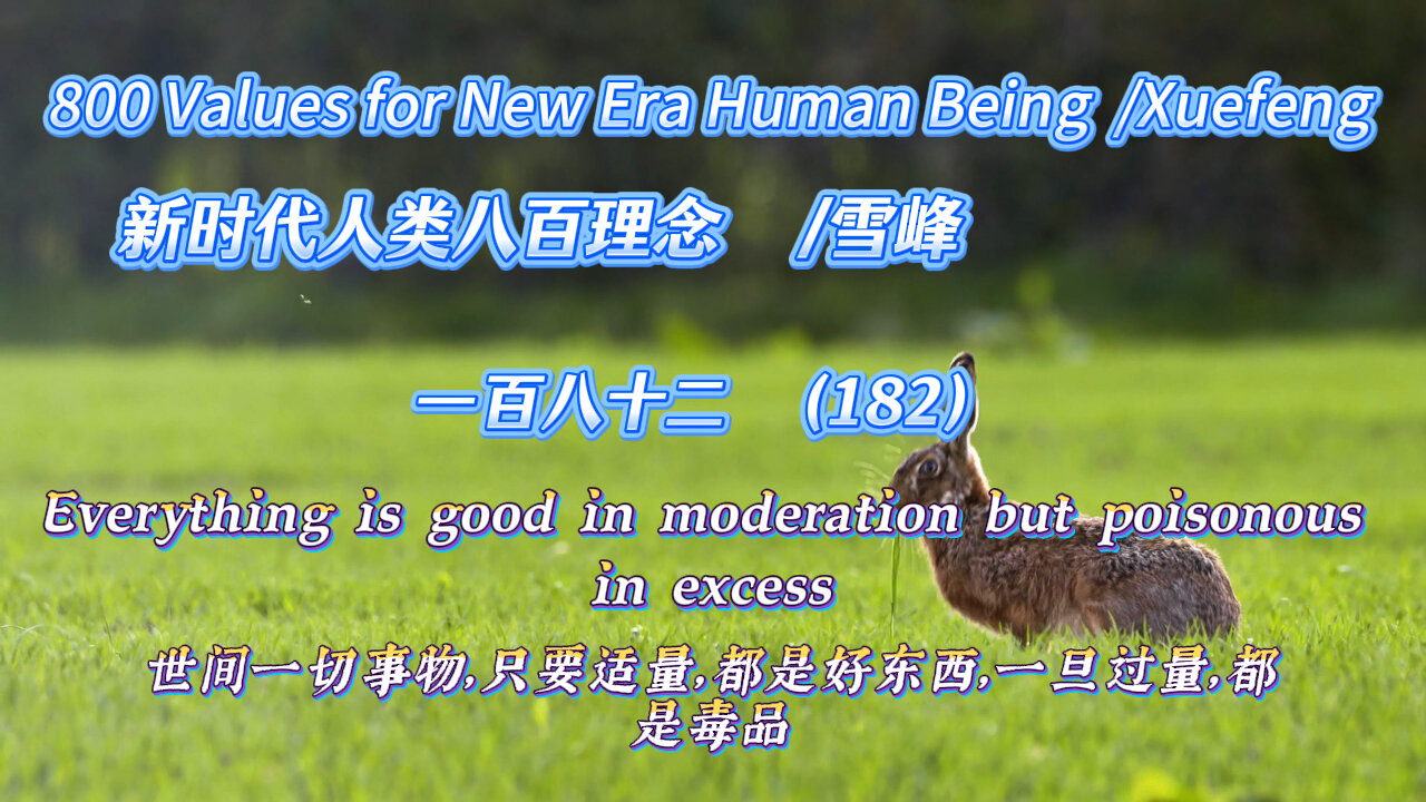 800 Values for New Era Human Being（182）