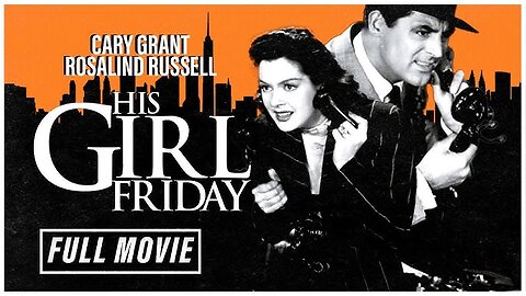 His Girl Friday 1940 colorized (Cary Grant)