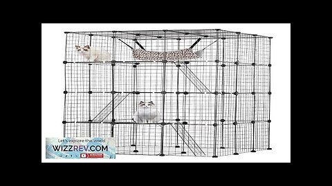 Large 4-tier Cat Cage 41 x 41 x 55" Metal Wire Cat Review