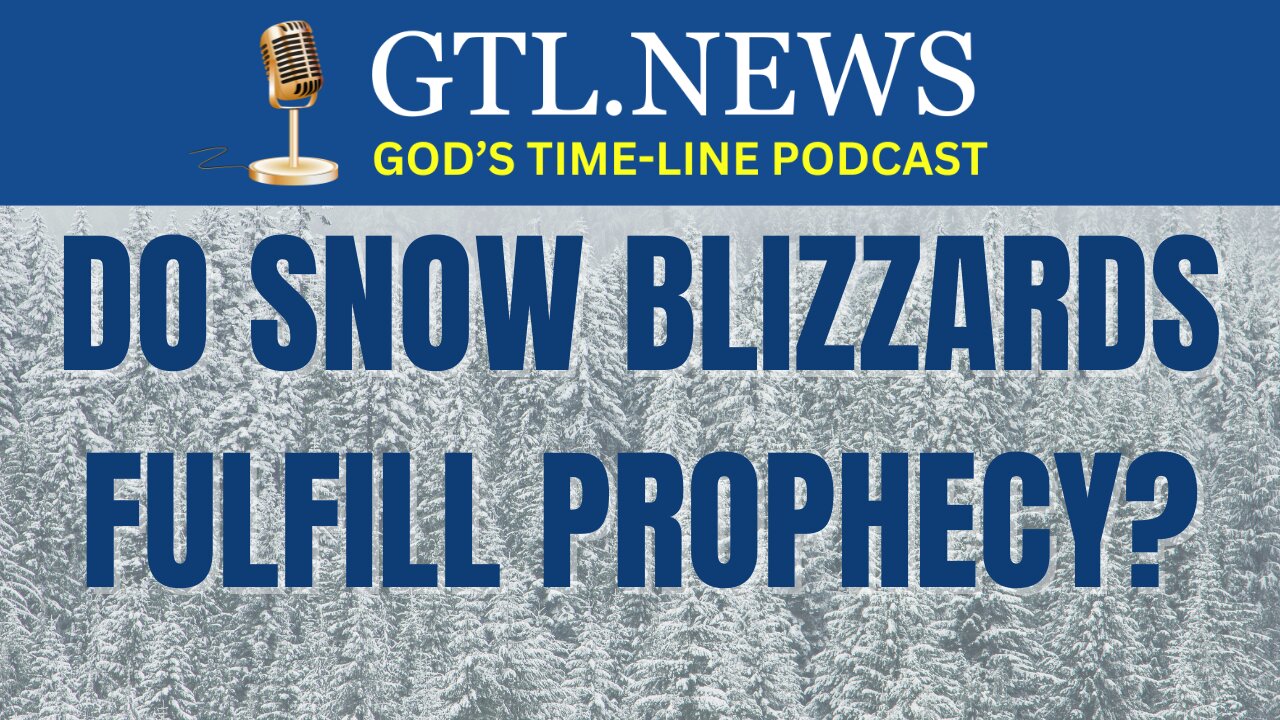 Thompson connects snowstorms to Jesus’ predictions.