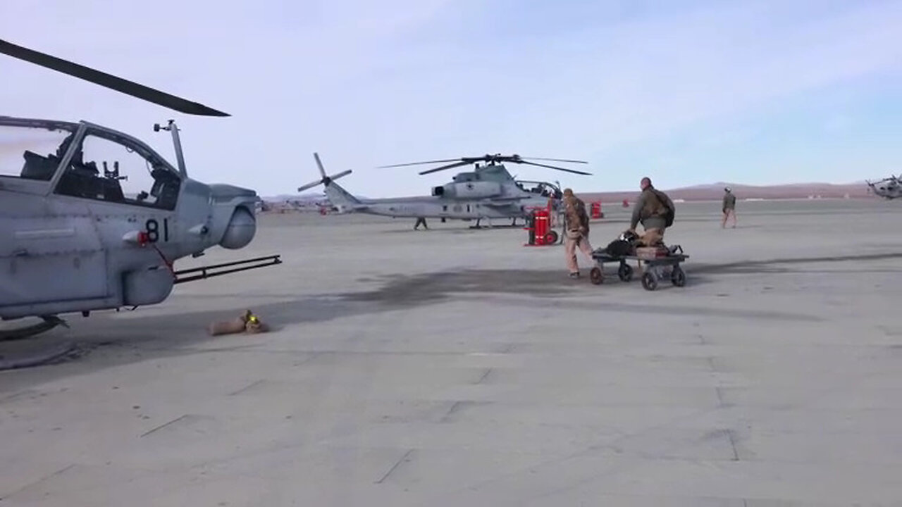 HMLA-269 Marines conduct close-air support training during SLTE 1-25