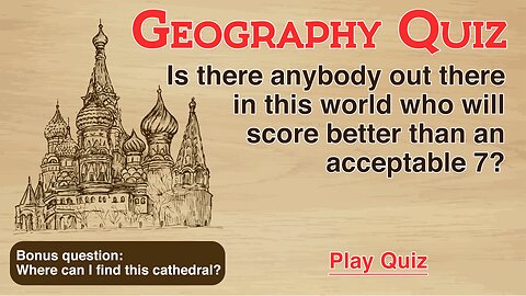 Quiz About Geography