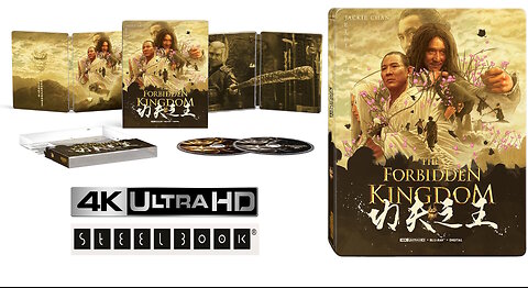 The Forbidden Kingdom [4K UHD & Blu-ray & Digital Steelbook] Starring Jackie Chan & Jet Li