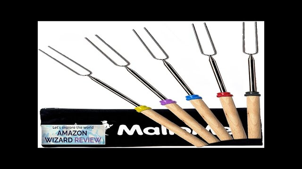 MalloMe Smores Sticks for Fire Pit Long Marshmallow Roasting Sticks Smores Review