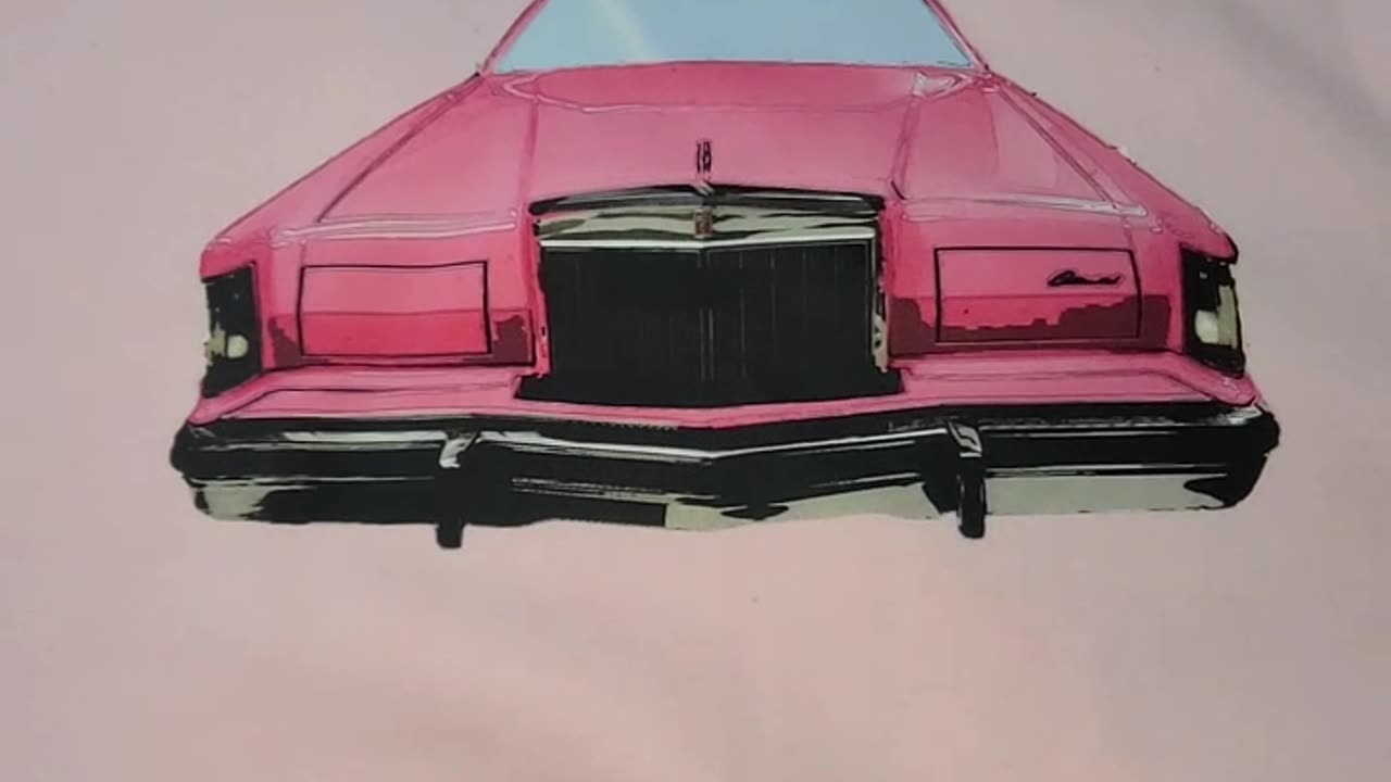 1978 Pink Lincoln Continental Hoodie