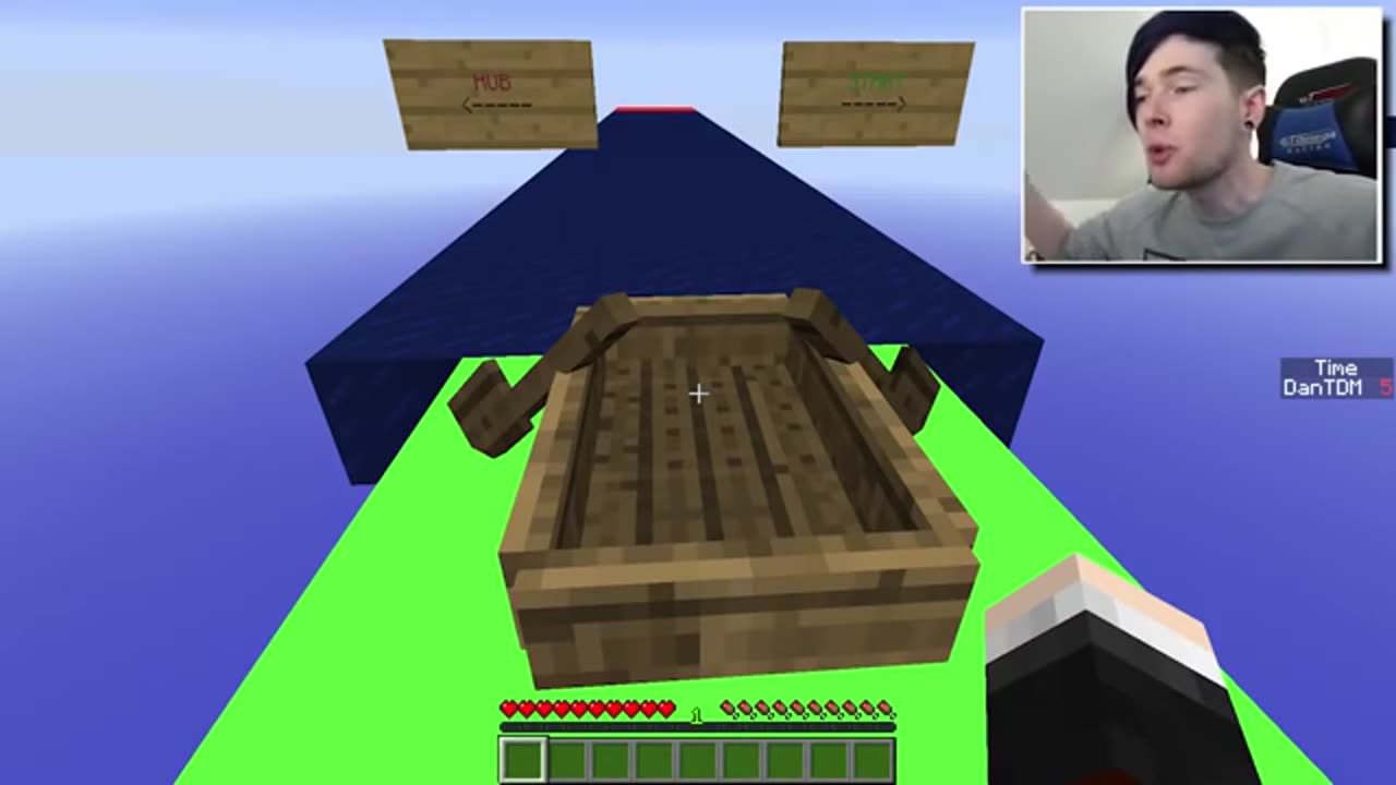 dantdm in a steam boat speed chase