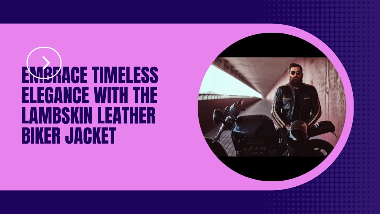 Embrace Timeless Elegance with the Lambskin Leather Biker Jacket