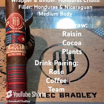Alec Bradley Post Embargo B15 5x52 Robusto #Shorts #CigarOfTheDay #Short #CigarReview
